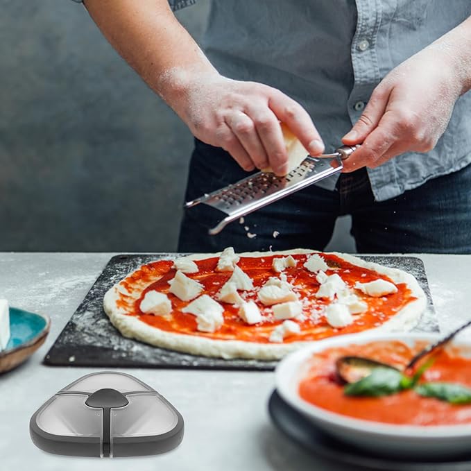 iplusmile Multipurpose Julienne Slicer and Vegetable Peeler with Stainless Steel Blades, Ergonomic Handle, Triangular Shape for Fruit, Carrot, Ginger, and Cheese Grating in Kitchen Cooking