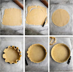 Deep Dish Quiche Lorraine Pie Pan - 7.87 inch Tart Pans with Removable Bottoms - Apple Pie Pan - 7.87 inch Tarte Tatin Pan - Deep Dish Pie Crust - Quiche Baking Dish