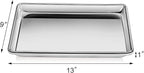 New Star Foodservice Commercial-Grade 18-Gauge Aluminum Sheet Pan/Bun Pan (9 x13 x1 inch (Quarter Size))