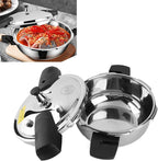 Stainless Steel Pressure Cooker, 1.8L Electric Pressure Cooker 1.8 Liter Mini Pressure Cooke Slow Cooker Explosion Proof Rice Cooker Yogurt Maker Cake Maker Egg Cooker Hot Pot