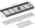 CHOEZON Hanging Pot Rack, 35.4" L x 13" W Ceiling Pot Hanger, Industrial Style Pot Rack, Wall Mounted Pot Hanger for Kitchen, Pot and Pan Hanging Rack, with Hooks, Charcoal Black and Black TPR12BCC1