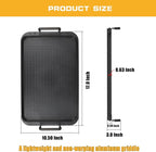 Non-Stick Aluminum Stove Top Flat Griddle, Warp-Resistant Double Burner Griddle Pan for Glass and Gas Stove, Great for Breakfast and Camping Indoor or Outdoor Size 17" x 10.5"