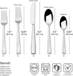 Mikasa Barrett 18.10 45 Piece Stainless Steel Cutlery Set, Service For 8