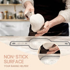 Koolstuffs Silicone Bread Sling for Dutch Oven, 2 PCS Non-Stick & Easy Clean Reusable Silicone Bread Baking Mat with Long Handles, Easy to Transfer Sourdough Bread, Gray