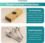 VIVANI 16 Piece Silverware Set for 4, Premium Stainless Steel Cutlery Set, Utensil Sets, Flatware Sets for 4, Forks Spoons and Knives Set Dishwasher Safe for Home Kitchen