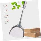 7-Piece Stainless Steel Kitchen Utensil Set Ladle Strainer and Spatula Sturdy Cooking Tools for Home Chefs for Soup Frying and Serving