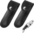 2Pcs Bottle Opener Leather Case, PU Professional Wine Opener Leather Bag Bartender Essentials Wine Tool for Bar Restaurant Home