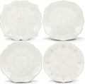 Lenox 829072 French Perle White 4-Piece Assorted Dessert Plate Set
