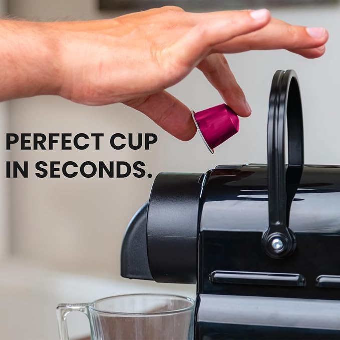 GILA Café Master Blend Aluminum Coffee Capsules – Dark Roast Espresso Pods Compatible with Nespresso Original Machines – Mexican Arabica Blend with Chocolate & Vanilla Notes, 60 Count
