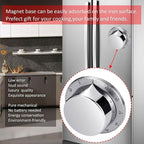 Kitchen Timers for Cooking, Chef Cooking Timer Clock with Loud Alarm - Magnetic Backing 100% Mechanical Desk Timer - No Batteries Required, Countdown Reminder Magnetic - Exquisite Stainless Steel Body