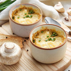 Ramekins Set of 6, 6 oz Creme Brulee Ramekin Oven Safe, Porcelain Ramekin Bowls, Mini Cheesecake Pans, Small Baking Dish, Dipping Sauce Bowls, Ramekins for Baking Souffle, Ice Cream - Vanilla White