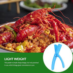 Yardwe Crawfish Sheller and Shrimp Deveiner Tool Blue Shell Removal Gadget for Quick Crawfish Peeling and Tail Shelling Kitchen Specialty Tool for Home Cooking