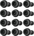 WOTOR Wine Stoppers Vacuum, Silicone Wine Saver & Preserver, Reusable Bottle Sealer, Keep Fresh (Black, 12 Pieces)