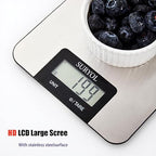 Food Kitchen Scale High-Precision Digital Scale Accurate Weighing for Baking & Cooking Enthusiasts (Shiny Blue)