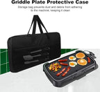 Pancake Griddle Travel Bag Electric Griddle Carrying Case Heat-resistant Waterproof Oxford Storage Bag for Electric Griddle 14648/for Chefman 20 Inch Grill/for Presto 07061 22-inch Griddle Plate