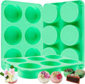 Sidosir 3Pcs Oreo Cookie Chocolate Silicone Mold, 6-Cavity Round Cylinder Oreo Chocolate Cover Molds for Candy, Silicone Baking Molds for Mini Cakes, Jelly
