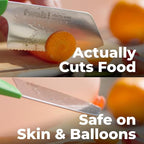 Pinch Mini Kids Kitchen Knife - Montessori Toddler Safety Knife for Real Cooking | Ages 3+ Learning Tool | Non-Slip Pinch-Grip Handle | BPA Free