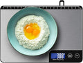 33lb Digital Kitchen Scale Large Weighing Area (9 in), Diyife Professional Electronic Food Scale, Stainless Steel Household Scale, Touch Control, LCD Display, Hangable, 6 Units, Tare, with Batteries