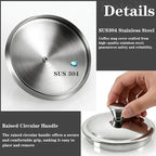 2.7Inch Stainless Steel Universal Drink Covers, Gooseneck Kettle Lid, Mini Lid for Tea Cups, Drink Cover, Coffee Mugs, Tea Cups, Beers