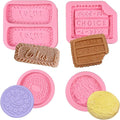 Biscuit Silicone Molds Cookies Chocolate Candy Fondant Molds Can Be Used for Cake Decorating Cupcake Toppers Cookies Butter Floral Paste Dough Plaster Resin Clay