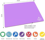 ZVP Flexible Plastic Cutting Board Set of 3 Gradient Color, Colorful Chopping Boards, BPA Free Mats, Non Slip, Dishwasher Safe, 15x12 Inch, Purple Multi-Color