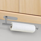 DEKAVA Paper Towel Holder Under Cabinet for Kitchen, Adhesive Paper Towel Holder Wall Mount, SUS304 Stainless Steel 13 inch(2,Silver