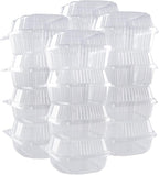 O’Creme Bakeable Plastic Mini Cake Pan with Container - Baking Pan With Non-Stick Silicone - Reusable Mold For Baking and Much More - and Clear Snap-Closure Container - 25 Cake Pans + 25 Containers