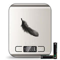 Food Kitchen Scale High-Precision Digital Scale Accurate Weighing for Baking & Cooking Enthusiasts (Silvery & Black)