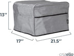 Crutello 9 Slice Toaster Oven Cover with Storage Pockets - For Small Appliances, Durable Kitchen Appliance Covers