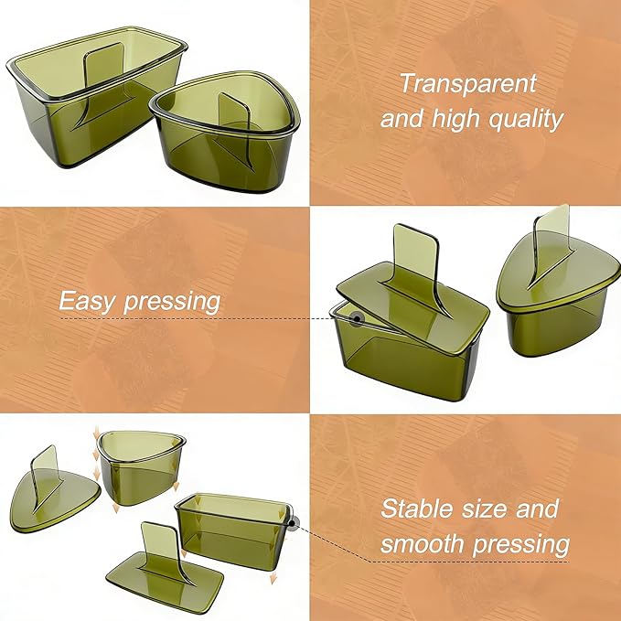 3PCS Clear Green Onigiri Rice Ball Mold Maker Kit, Musubi Press, Triangle Sushi Press for Kid Lunch Bento, Non-stick, BPA-Free