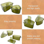 3PCS Clear Green Onigiri Rice Ball Mold Maker Kit, Musubi Press, Triangle Sushi Press for Kid Lunch Bento, Non-stick, BPA-Free