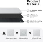 HotLive Dish Drying Mat for Kitchen Counter, Heat Resistant Drainer Mats with Non-slip Rubber Backed, Hide Stain Kitchen Super Absorbent Draining Mat, Easy to Clean Dish Rack Pad, Light Grey 16"x18"
