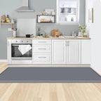 KitchenClouds Kitchen Mat Cushioned Anti Fatigue Rug 24"x70" Water Resistant, Non Slip, Standing and Comfort Desk/Floor Mats for House Sink Office (Grey,0.8inch)