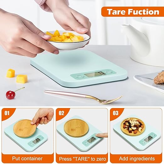 Smart Food Scale - Digital Kitchen Food Scales Weight in Grams and Ounces with Nutritional Analysis APP, Food Calorie Scale for Weight Loss, Keto, Macro, Meal Prep