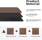 HotLive Dish Drying Mat for Kitchen Counter, Heat Resistant Drainer Mats with Non-slip Rubber Backed, Hide Stain Kitchen Super Absorbent Draining Mat, Easy to Clean Dish Rack Pad, Brown 16"x18"
