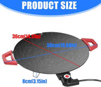 Non-Stick Electric Indoor Grill Pan, Indoor Smokeless Electric Griddle, 2026 Upgraded Smokeless Indoor Electric Grill & Nonstick Griddle for Steaks, Burgers and Indoor Cooking (Without Accessory)