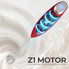 Zulay Kitchen Patented Tornado Triple Whisk Milk Frother with 4 Duracell Batteries – Handheld Foam Maker for Coffee, Lattes, Matcha & Hot Chocolate – Rich, Creamy Froth in Seconds - Cardinal Red