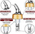 SuproBarware Automatic Measured Bottle Pourer - Quick Shot Spirit Measure Pourer Drinks Wine Cocktail Dispenser Home Bar Tools - 1oz/30ml (mix color 4 pack)