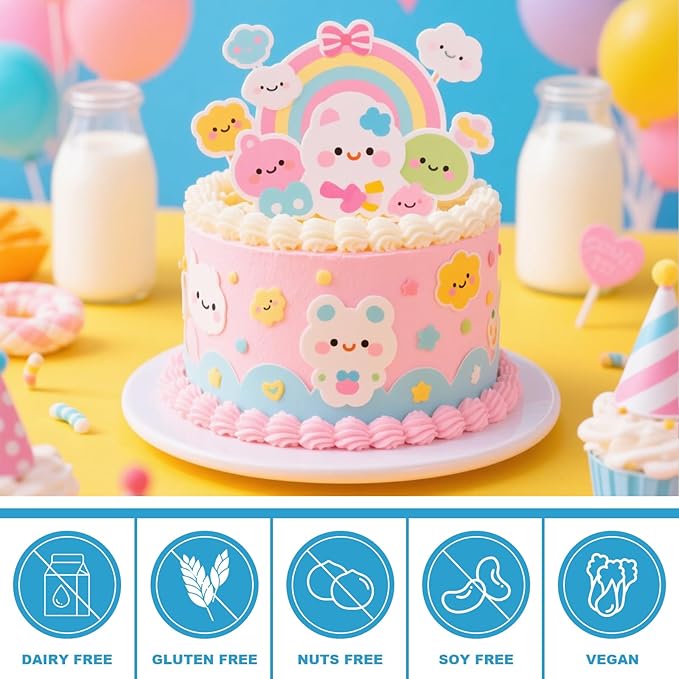 PatiFrussa 25 Count Edible Paper A4 11.7" x 8.3" Printable Frosting Sheets for Edible Printer, Icing Sheets for Cakes, Cupcakes, and Cookies, Professional Edible Image Paper