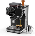 Espresso Machine with Grinder, 20 Bar Professional Expresso Coffee Machines with Milk Frother Steam Wand, Espresso Maker with 60oz Removable Water Tank, Cappuccino & Latte Machine for Home (Black-Pro)