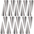 Joyeee 20Pcs Large Conical Cream Horn Molds, Stainless Steel, 5-inch