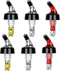 Automatic Measured Bottle Pourer - Quick Shot Spirit Measure Pourer Drinks Wine Cocktail Dispenser Home Bar Tools - 1oz/30ml (6 pack)