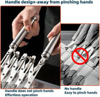 5-Wheel Professional Pastry Cutter - Stainless Steel Pizza & Dough Tool, Multi-Use Kitchen Utensil for Baking, Lattice Cutting, Cookie Dividing - Heavy Duty Pastry Wheel with Ergonomic Handle
