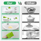 Salad Spinner Large,Vegetables Fruits Wash Bowl, Lettuce Spinner with 4 Blades Slicer,Salad Dryer for Washing