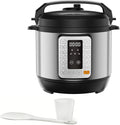 Simple Deluxe 6QT Electric Pressure Cooker, 16-in-1 & Non-Stick Stainless Steel Multi Cooker with 12 Presets for Slow Cook, Meat Stew, Steam, Sauté, Canning, Yogurt Maker, Dishwasher Safe, Silver