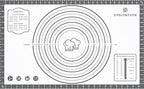 Silicone Mat, 26 x 16inch Extra Large Non-stick Pastry Baking Mat with Measurement, Resuable Thick Cookie Sheet Counter Mat, Dough Rolling Mat, Oven Liner, Fondant/Pie Crust Mat