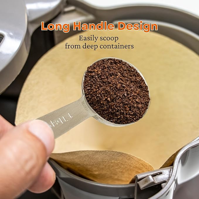 14PCS Measuring Spoons Set, 1 tbsp, 1/2 tbsp, and 1-1/16tsp Stainless Steel Measuring Spoons for Cooking Baking Spice Jars and Liquid Ingredients