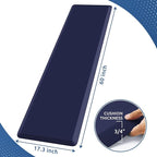 KitchenClouds Kitchen Mat Cushioned Anti Fatigue Kitchen Rug 0.8inch Water Resistant Non Slip Kitchen Rugs and Mats Standing Desk Mat Comfort Floor Mats for Kitchen Sink Office (17.3"x60",Blue)