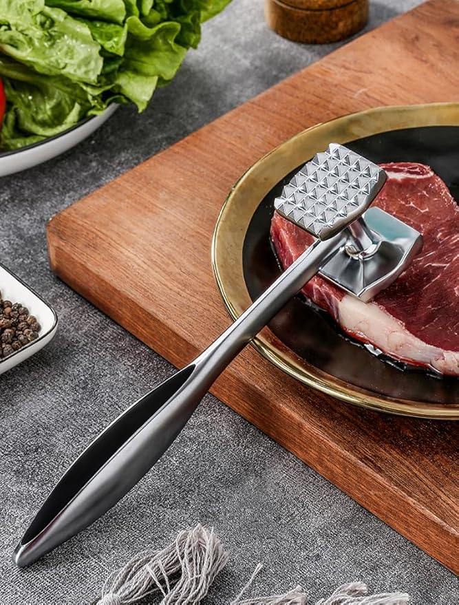 Meat Tenderizer Kitchen Mallet Hammer Tool Manual Pounder For Tenderizing Chicken Steak Beef Poultry
