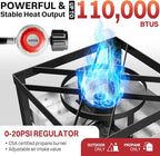 100QT Crawfish Boiler | Seafood Boiling Kit | Dustproof Cover & 16" Skimmer Included | 110,000BTU Propane Jet Burner | 0-20 PSI CSA Certified Regulator | Crab Boil Pot for Outdoor Backyard Cooking